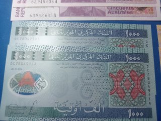 Banconote mondiali lotto 8