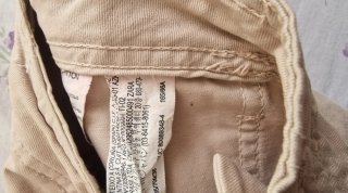 Pantaloni cargo Zara beige