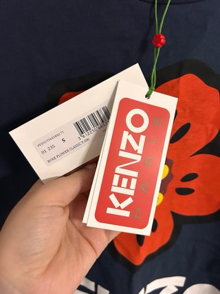 Camiseta Kenzo Talla S Flor Roja