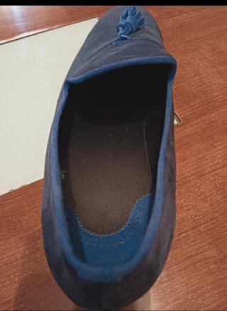 Mocasines Zara Ante Azul