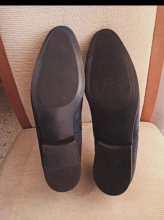 Mocasines Zara Ante Azul
