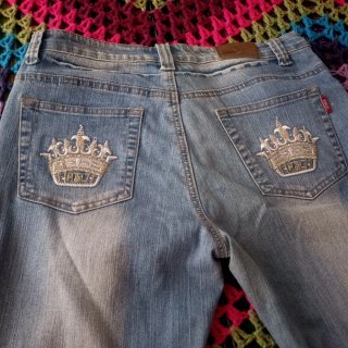 Pantalón vaquero bermuda larga mujer