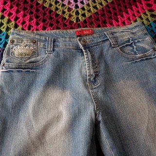 Pantalón vaquero bermuda larga mujer
