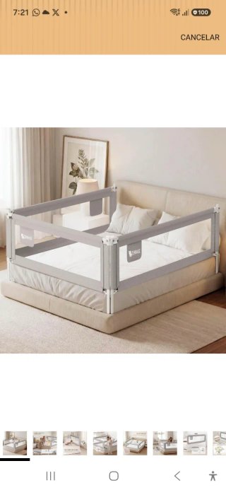 Barrera seguridad cama 1.80m x 76cm
