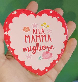 Due targhe artigianali in legno e ceramica MAMMA