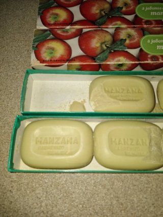 Lote 5 jabones Manzana