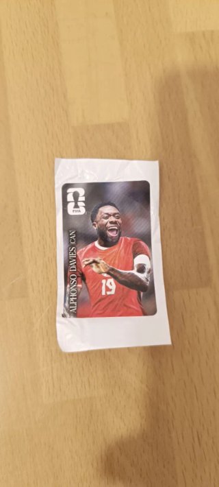 Cromo Cocacola Mundial 2026 Alphonso Davies