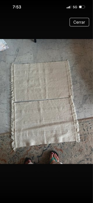 Alfombras individuales IKEA beige