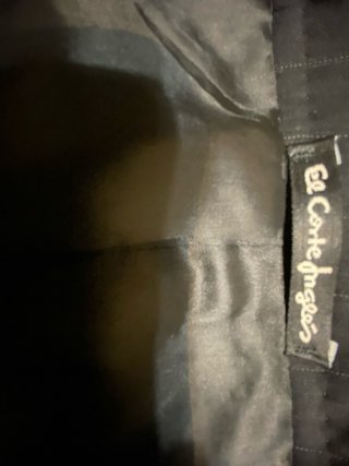 Traje de chaqueta negro con rayas