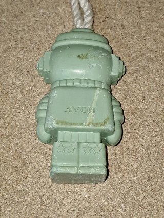 Pastilla de jabón antigua robot M