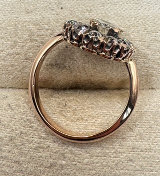 Anillo de oro 18 kt con diamantes