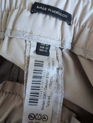 Pantalón Massimo Dutti Beige