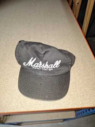 Gorra Marshall Amplification Negra Años 80