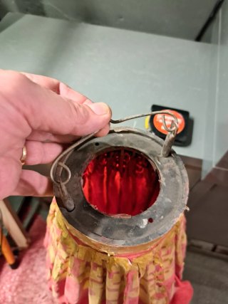 Farol Chino Rojo y Dorado