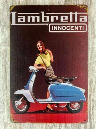 (003) Cartel Chapa Lambretta Innocenti
