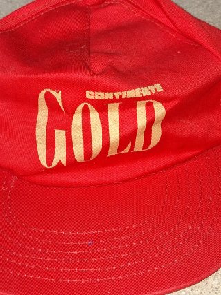 Gorra Continente Gold Años 80 Roja