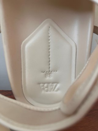 Sandalias Zara Malla Beige Talla 37