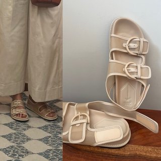 Sandalias Zara Malla Beige Talla 37