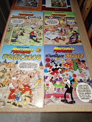 Lote 6 Cómics Mortadelo y Filemón Tapa Dura