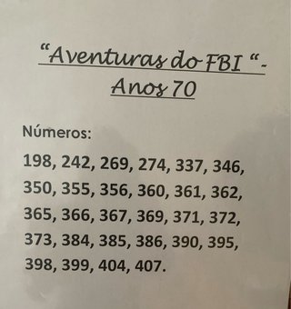 Várias revistas "Aventuras do FBI" - Anos 70