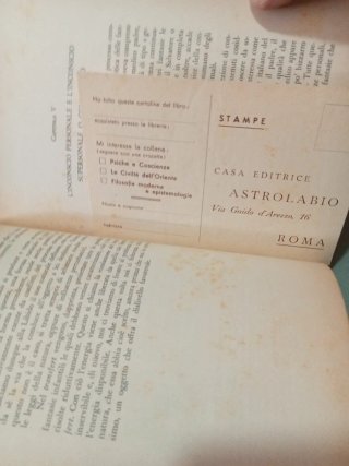 Libro Psicologia Inconscio Carl Gustav Jung 1947