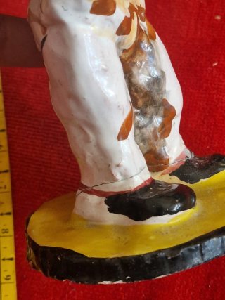 Statuetta Pulcinella in ceramica