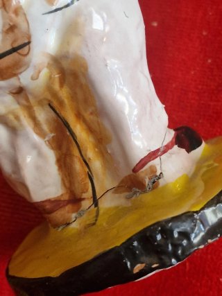 Statuetta Pulcinella in ceramica