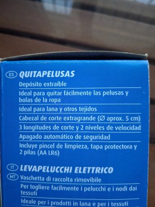 Quitapelusas Eléctrico AquaPur AFR 3 D2