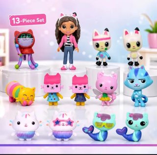 Lote Figuras Gabby's Dollhouse 13 Piezas