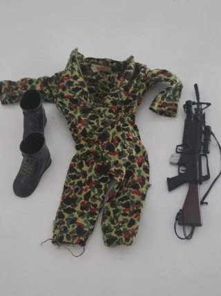 Uniforme Geyperman militar vintage + arma