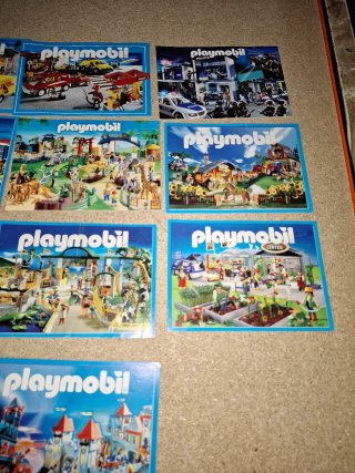 Lote 10 catálogos pequeños de Playmobil