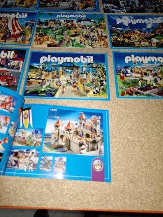 Lote 10 catálogos pequeños de Playmobil