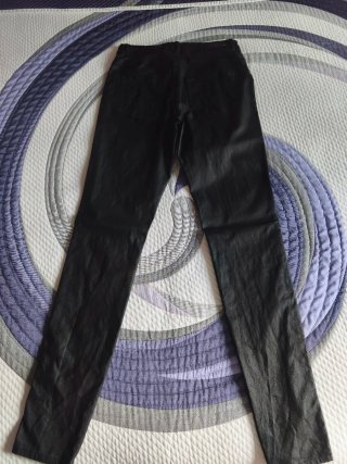 Pantalones Only polipiel negros