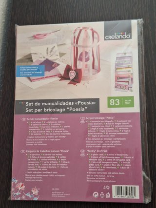Set Manualidades Poesía Crelando 83 Piezas