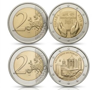 Lote 2 Monedas 2 Euros España 2026