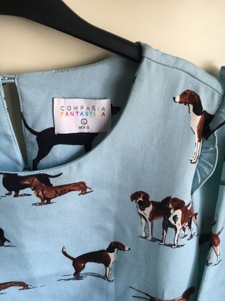 Vestido Compañía Fantástica perros Talla L