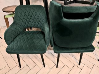 4 Sillones Verdes Terciopelo