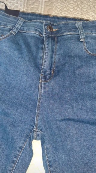 Pantalón vaquero corto mujer azul