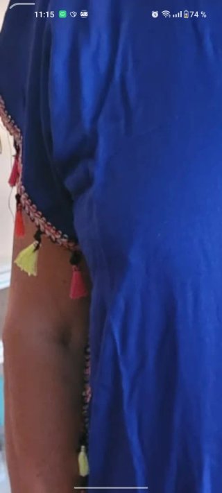 Chilaba Marroquí Mujer Talla 46 Azul