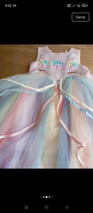 Disfraz Unicornio Niña Talla 6 Años