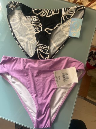 Braga bikini estampado floral y liso
