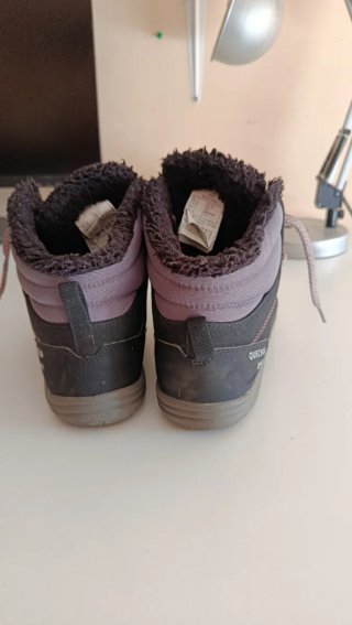 Botas Montaña Quechua Talla 39 Negro/Rosa