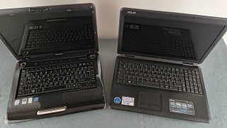Lotto 2 laptop Notebook PC Asus Toshiba ricambi