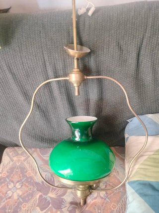 Lámpara de techo vintage verde