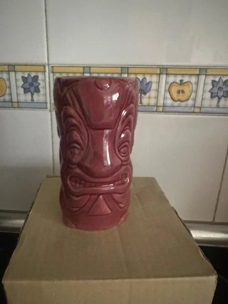 Vaso TIKI Cerámica Rojo