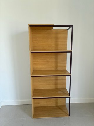 Estantería modular madera y metal
