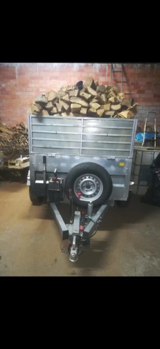 Remolque basculante 2500 kg matrícula roja