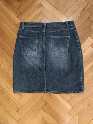 Falda vaquera azul talla L