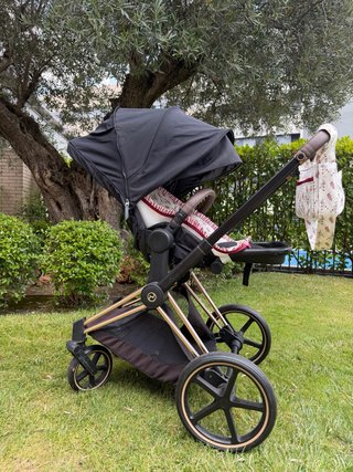 Cybex Priam Silla de Paseo Negra con complementos