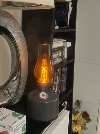 Lámpara Humidificador Gris Transparente